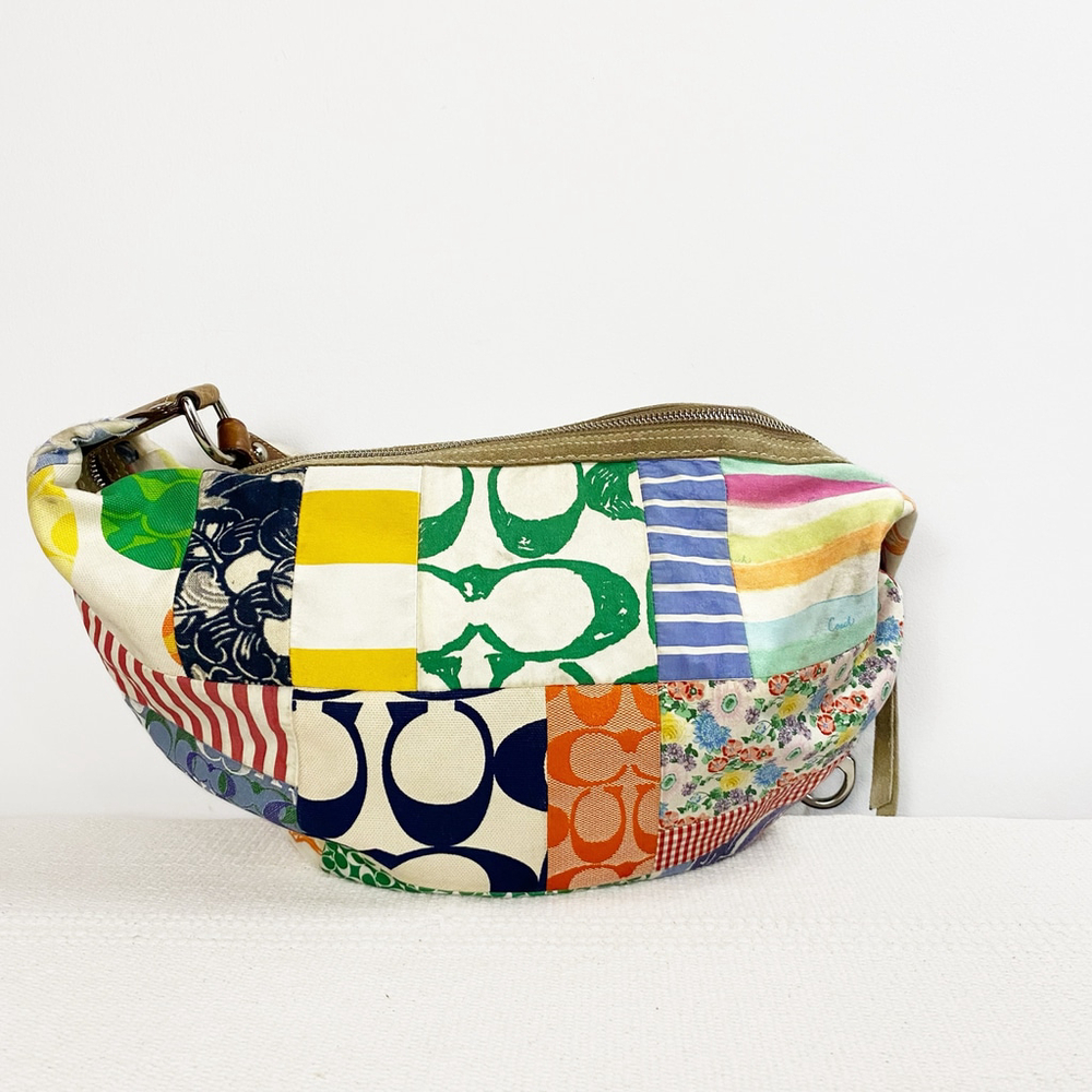 Coach Multicolor Signature Patchwork Hobo Shoulde… - image 4